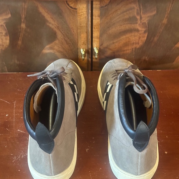 Bally Vita Parcours Suede Checked Skater Sneakers - Picture 3 of 8